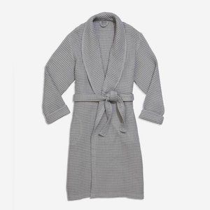 Brooklinen Waffle Robe - Smoke - Size M/L